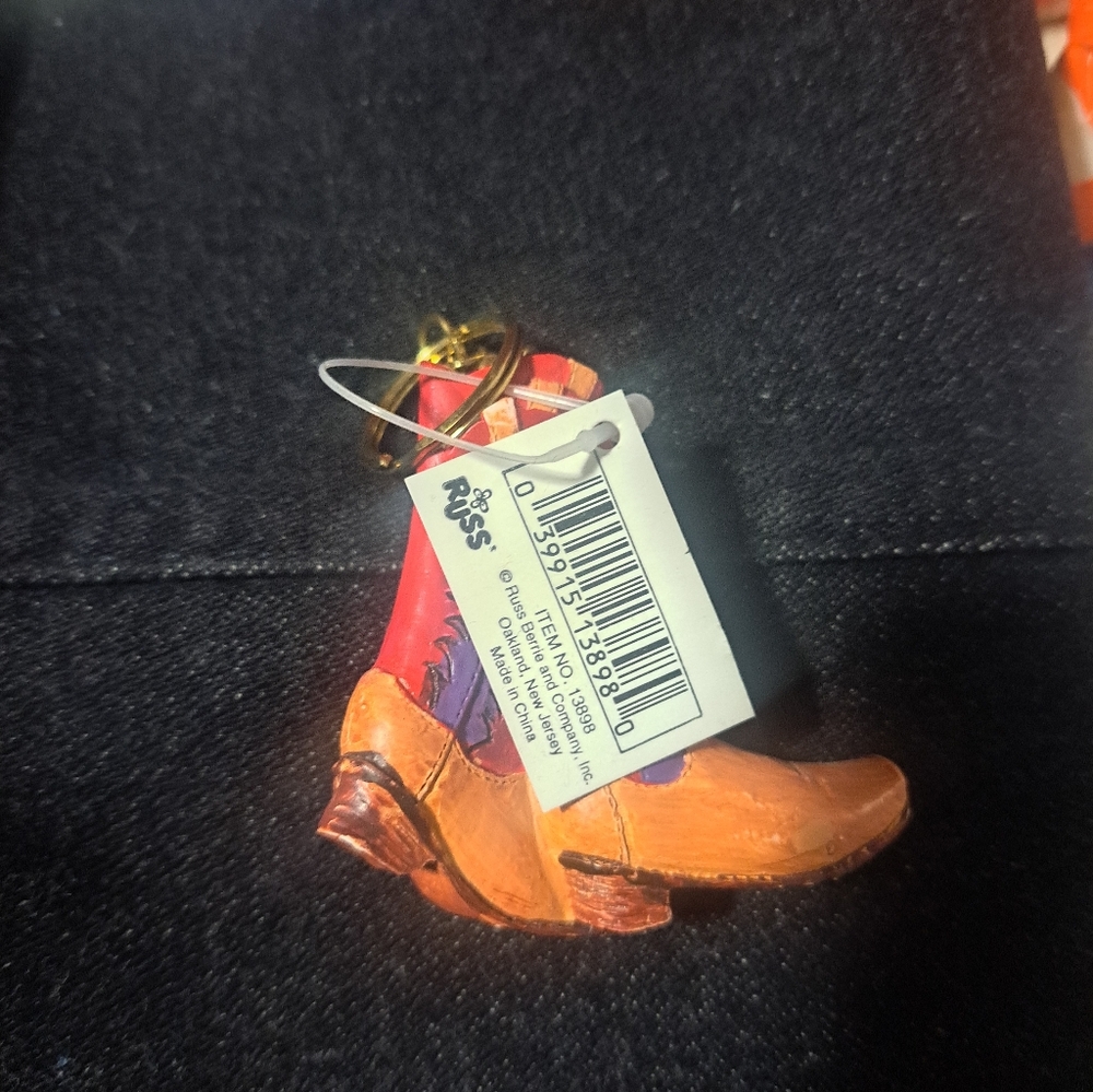 Russ Colorful Cowboy Boot Keychain - Picture 4 of 4